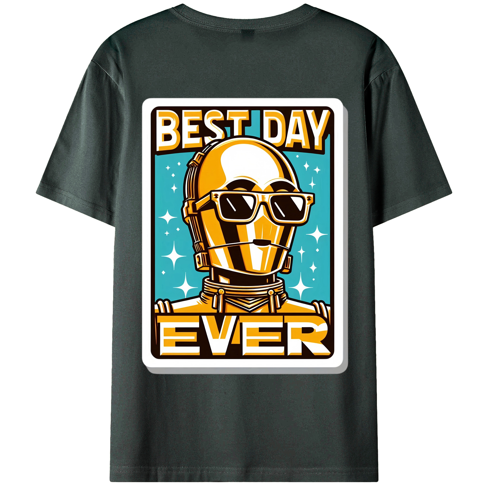 （画像用） スター・ウォーズ Star Wars 綿100％ メンズ半袖Tシャツ（バックプリント） 通気性